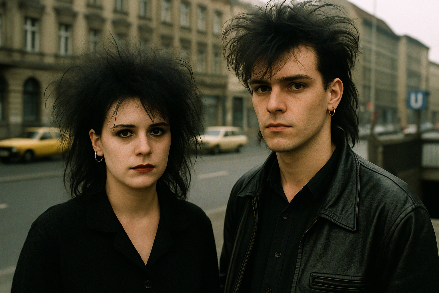 Gothic und Punk Szene der 1980er Jahre mit Piercings