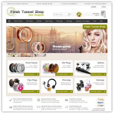 Flesh Tunnel Shop - Das Original! Flesh Tunnel Shop - Das Original!