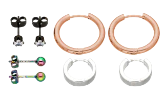 Ohrringe, Creolen und Ohrstecker