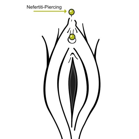 Nefertiti Piercing Infos und Schmuck
