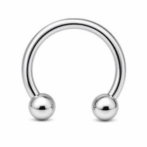 Hufeisen Circular Barbell als Smiley Piercing Schmuck