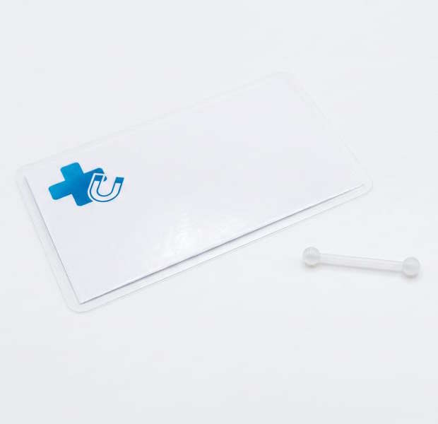 Transparenter PTFE Retainer für OP und MRT – klarer Kunststoff-Piercing-Stab