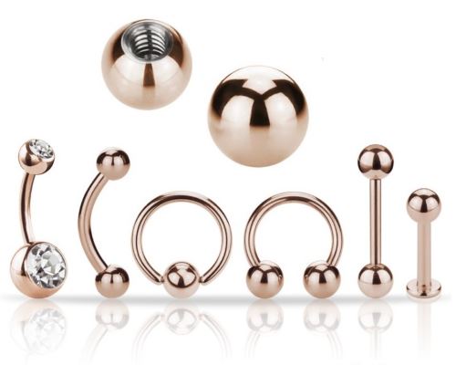 Rosegold Pierings Rosegold Pierings - die Trendfarbe Rose Gold