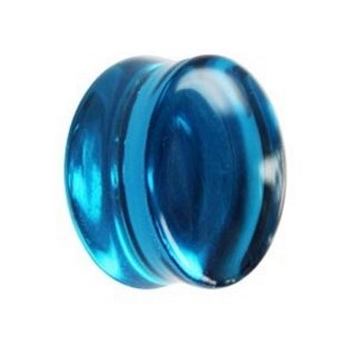 Glas Plug - Blau 4 mm