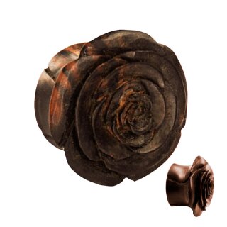 Holz Plug - Rose 28 mm