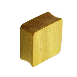 Holz Plug - Viereck - Jackfrucht Holz 16 mm