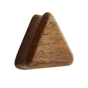 Holz Plug - Dreieck - Teakholz 22 mm