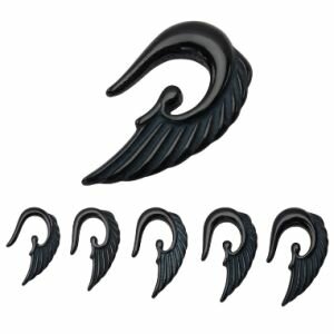 Flügel - Kunststoff - Schwarz 8 mm