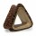 Holz Ohr Plug - Dreieck - Zweifarbig 14 mm
