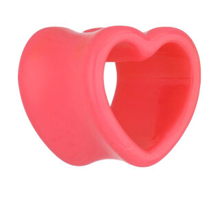 Form Tunnel - Kunststoff - Herz - Pink 8 mm