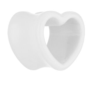 Form Tunnel - Kunststoff - Herz - Weiß 8 mm