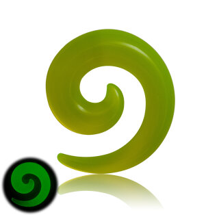 Glow in the dark - Schnecke - Neongrün 12 mm