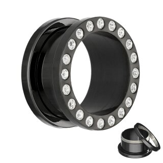 Titan Tunnel - Schwarz - Kristall 4 mm