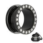 Titan Tunnel - Schwarz - Kristall 4 mm