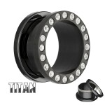 Titan Tunnel - Schwarz - Kristall 5 mm