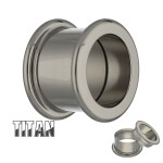 Titan Flesh Tunnel - Innengewinde - EXTRA LANG 4 mm