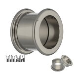 Titan Flesh Tunnel - Innengewinde - EXTRA LANG 20 mm