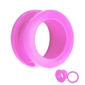 Flesh Tunnel - Kunststoff - Pink 6 mm