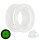 Glow in the dark - Flesh Tunnel - Kunststoff - Klar 8 mm