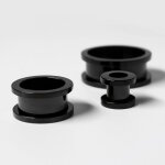Flesh Tunnel - Stahl - Schwarz 3 mm