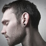 Flesh Tunnel - Stahl - Schwarz 3 mm