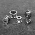 Flesh Tunnel - Stahl - Silber 8 mm