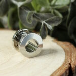 Flesh Tunnel - Stahl - Silber 8 mm