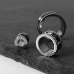 Flesh Tunnel - Stahl - Silber 8 mm