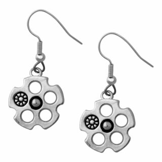 Ohrringe - 925 Sterling Silber - Revolver