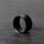 Double Flare Flesh Tunnel - Stahl - Schwarz 18 mm