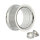 Double Flare Flesh Tunnel - Stahl - Silber - GEWINDE 10 mm
