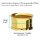 Gold double flared Stahl Flesh Tunnel 10 mm