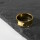 Gold double flared Stahl Flesh Tunnel 12 mm