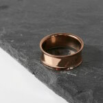 Flesh Tunnel - Stahl - Double Flare - Rosegold 12 mm