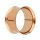 Flesh Tunnel - Stahl - Double Flare - Rosegold 12 mm