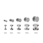Piercing Fake Plug - Titan - Silber [3.] - 1.2 x 8 mm