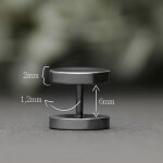 Piercing Fake Plug - Titan - Silber [3.] - 1.2 x 8 mm