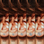 Piercing Fake Plug - Titan - Silber [3.] - 1.2 x 8 mm