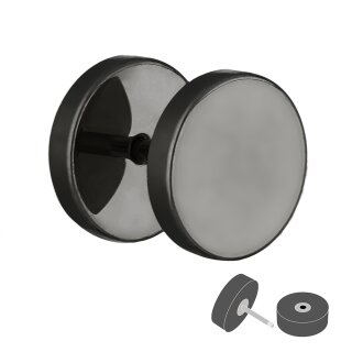 Titan Fake Plug schwarz - [4.] - 1,2 x 10 mm