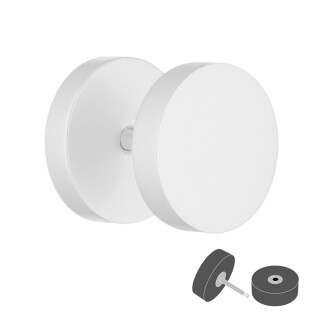 Piercing Fake Plug - Weiß [1.] - 1.2 x 4 mm
