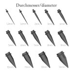 Dehnungsstab - Stahl - Expander - Schwarz