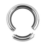 Piercing Segmentring - Stahl - Silber - 2.0mm bis 6.0mm [16.] - 3.0 x 14 mm