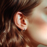 Piercing Klemmring - Stahl - Schwarz - 2.0mm bis 6.0mm [14.] - 2.5 x 12 mm (Kugel: 5mm)