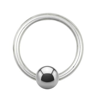 Piercing Klemmring - Titan - Silber - 0.8mm [02.] - 0.8 x 8 mm (Kugel: 3mm)