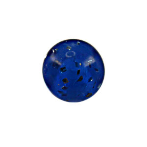 Piercing Kugel - Kunststoff - Glitter - Blau