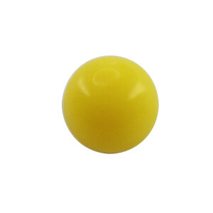 Piercing Kugel - Kunststoff - Gelb
