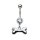 Piercing Banane - Knochen - Kristall