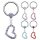 Piercing Klemmring - Silber - Anhänger - Herz - Kristall