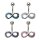 Bauchnabelpiercing - Kristalle - Unendlichkeit