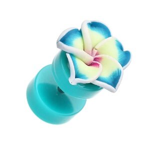 Fake Plug - Blume - Blau